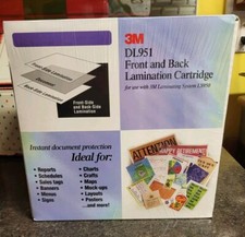 3M DL951 Front & Back Lamination Cartridge 100FT Factory Replacement NEW SEALED  picture