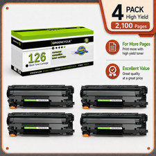 4-Pack 3483B001AA Canon 126 Black Toner for LBP6200d LBP6230dw LBP6200 LBP6230dn picture