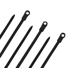 NavePoint 16 Inch Nylon Black Cable Ties 50 Lbs  100 Pack 00406560 picture