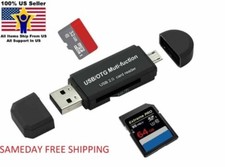10X  USB TYPE C OTG to USB 2.0 Adapter SD/Micro SD Card Reader With 3.0 USB Male picture