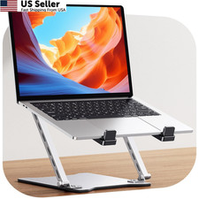 RIWUCT 2026 Laptop Stand for Desk Ultra-Slim Portable & Height Silver White picture