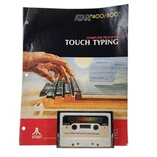 ATARI 400 800 Touch Typing Instruction Manual 1 Cassette Vintage Coding Guide picture