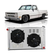 Primecooling 56MM 3 Row Core Aluminum Radiator +2X12