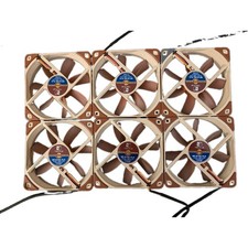 LOT SIX (6) Noctua NF-S12A FLX Ultra Quality Flexible PC Case Cooling Fan 120mm picture