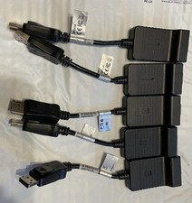 Lot Of 2 StarTech DisplayPort to VGA And 3 HP Dp To VGA picture