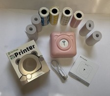 Mini Pocket Thermal Printer PeriPage A6.  Micro USB   W/8 Rolls Thermal Paper picture