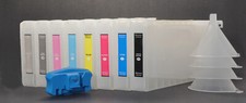 8X350 Refillable Pigment Ink Cartridge for Epson Stylus Pro 7800/9800 Resetter picture