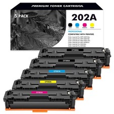 5PK CF500A 202A BCYM Toner Fits for HP LaserJet Pro MFP M281FDW M254DW M254DN picture