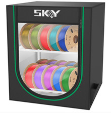 Skouphy 3D Printer Filament Storage Box - 2 Tiers Metal Filament Storage Rack wi picture