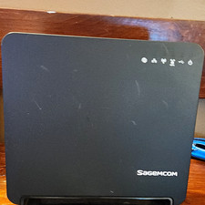 Sagemcom Wireless Router, Black, Ethernet (RJ-45) Port Home Network Router picture