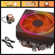 RGB LED CPU Cooler with Heat Pipes, 105mm PWM Fan, Copper Base, Thermal Paste fo picture