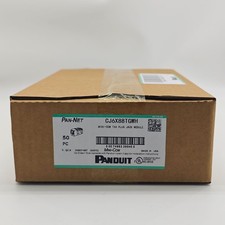 US CJ6X88TGWH (BOX OF 50) For Panduit Cat6a 10 Gig Mini-Com Jack White New picture