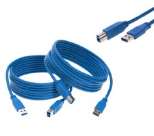 USB 2.0/3.0 High Speed Cable A Male to B Male Printer Scanner Cord Multipack LOT picture