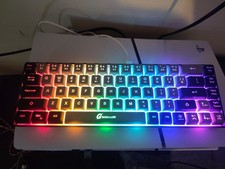 GEODMAER 65% Gaming Keyboard Wired RGB Backlit 68 Key Compact Mini Keyboard PC picture