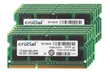 Crucial 10X 4GB 2RX8 PC3-8500S DDR3 1066Mhz 204Pin CL7 Laptop Memory RAM SODIMM picture