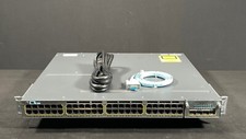 Cisco WS-C3750X-48P-S 48 Port PoE Gigabit Switch W/C3KX-NM-10G - Same Day Ship picture