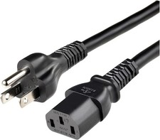 Lot of 10 6FT 18AWG Heavy Duty Server Power Cord NEMA 5-15P to IEC320-C13 picture
