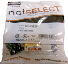 NEW-Hubbell netSELECT NSJ5EW CAT5e Modular Jack - New Lot of 17 picture