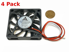 4 x DC 12V 6010 Brushless Cooling Fan 60x60x10mm 2 Pin High Speed PC Cooler A11 picture