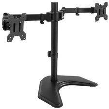 VIVO Black Dual Monitor Articulating Desk Stand Mount, Fits Up to 32