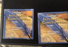 Lot Of 2Prentice Hall Interactive Constitution + Lawmaker Simulation PC CD picture