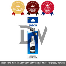 Epson T673 Black Ink L800 L805 L850 ink 673 T6731 / Express / Genuine picture