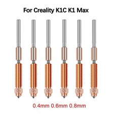 1/2* 0.4mm 0.6mm 0.8mm Quick-Swap Nozzle for Creality K1 K1 Max 3D Printer Parts picture