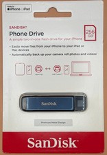 SanDisk SDIXD0N-256G-AW6ME Phone Drive 256GB (Blue) USB Flash Drive for iPhone picture