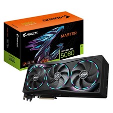 Gigabyte AORUS GeForce RTX™ 5080 MASTER 16G, 2805 MHz, CUDA 10752, 30 Gbps picture