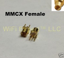 2 x MMCX female straight Jack center solder PCB mount RF connector ships from US picture