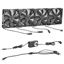 4-Pack 120mm High Airflow PC Cooling Fans (120x120x25mm) with Universal AC picture