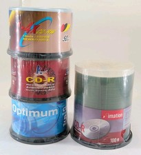 Lot of 4 Blank CD-R CD-RW Spindles New Sealed Imation KHypermedia Retro Music picture