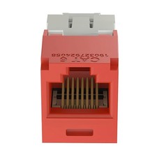 RED Panduit Giga TX Cat6 Network jack CJ688TGRD Qty 50 US picture