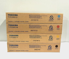 Toshiba T-FC50U Toner Set CMYK For E-Studio 2555C 3055C 3555C 4555C Genuine New picture