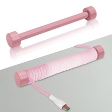 1 PCS Pink Custom Coiled Cable Winder Rod Metal Bar Management For Keyboard picture