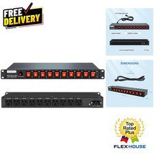 Heavy-Duty 1U PDU with 10 NEMA Outlets - Built-in Circuit Breaker Included picture