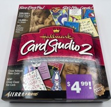 Sierra Home Hallmark Card Studio 2 Deluxe CD Set Windows 95/98 PC Vintage 2000 picture