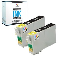 CMYi 2-PK Compatible Epson 68 Black Cartridge for Stylus C120 NX615 Workforce 30 picture
