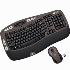 Logitech MK550 K350 Otter Brown Wireless Keyboard M510 Mouse Combo Limited USB picture
