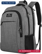 MATEIN Travel Laptop Backpack, 15.6 Inch College School Computer Bag, Grey picture