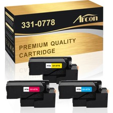 Color Toner Set For Dell 1250 C1760NW C1765NF C1765NFW 1250C 1350cnw 1355cnw picture