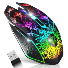 VEGCOO Wireless Gaming Mouse, Rechargeable Gaming Mouse, Silent Optical Mice wit picture