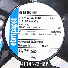 New in box Ebmpaps Axial Fan 120*120*38MM 4114N/2H8P DC24V 120W Chassis radiator picture