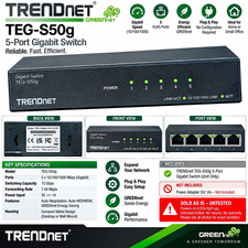 TRENDnet GREENnet TEG-S50g 5-Port Gigabit Unmanaged Desktop Switch RJ-45 picture