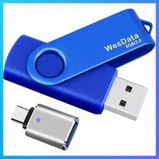 8GB USB 2.0 Flash Drive and 1 USB C Adapter, Thumb Drive USB Memory Stick Jump picture