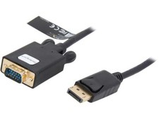StarTech.com DP2VGAMM10B 10 ft. Black Connector A: 1 x DisplayPort (20 pin) Latc picture