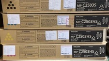 Ricoh MP C2503 HS FULL SET CMYK Black + Cyan + Yellow + Magenta Toners 2003 2503 picture