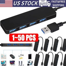 4 Port USB 3.0 Splitter Multi Adapter 5Gbps High Speed For PC Desktop Laptop LOT picture