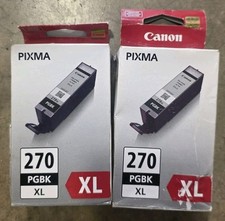 Canon PGI-270 XL Replacement Ink Cartridge for PIXMA Printers - Black, Pack of 2 picture