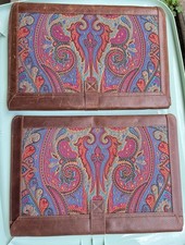 2 Briefcases Lawyer Office Laptop File Case Business Genuine Leather MacBook Bag picture